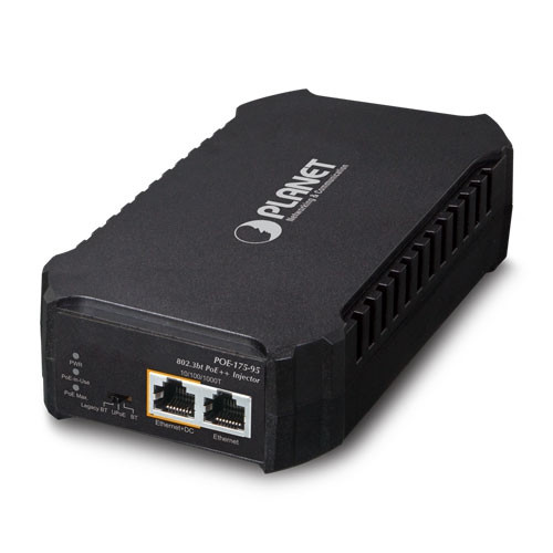 Planet POE-175-95 Single-Port 10/100/1000Mbps 802.3bt PoE Injector (95 Watts, internal PWR) Planet — view 2