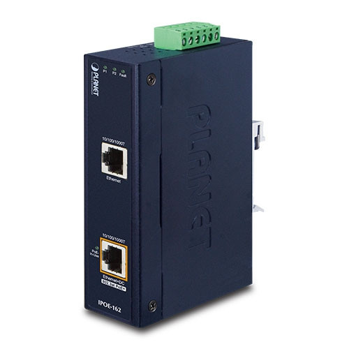 PLANET IPOE-162 Industrial IEEE 802.3at Gigabit Power over Ethernet Plus Injector (Mid-span) Planet — view 2