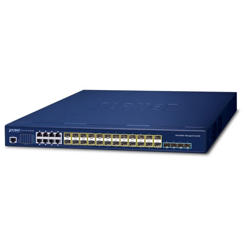 Planet SGS-6310-16S8C4XR L3 16-Port 100/1000X SFP + 8-Port Gigabit TP/SFP + 4-Port 10G SFP+ Stackable Managed Switch (Dual 100~240V AC) Planet — view 1
