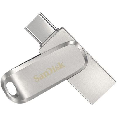SANDISK ULTRA DUAL DRIVE LUXE SDDDC4 512GB USB TYPE C METAL USB3.1/TYPE C REVERSIBLE CONNECTOR SWIVEL DESIGN TYPE-C ENABLED DEVICES 5Y SanDisk — view 2
