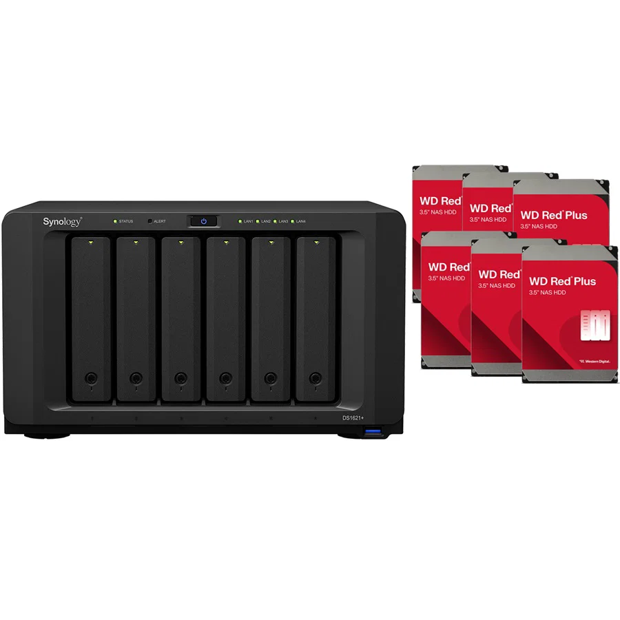 Synology DS1621+ 6 Bay NAS RTG (12Tb) 6x WD 2Tb Red RTGWD — view 2