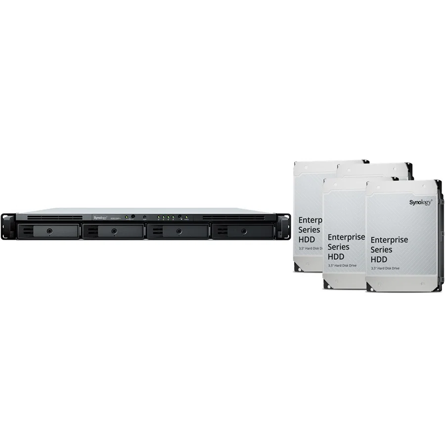 Synology RGT RS422+ 1U 4 Bay Rackmount NAS(48Tb) 4x Synology Enterprise 12Tb Synology — view 1