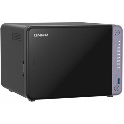 QNAP TS-632X-4G 6-bay 3.5" desktop NAS, AL524 4C 2.0GHz, 4GB DDR4 RAM (max 16GB), 2 x 10GbE SFP+, 2 x 2.5GbE, 1 x PCIe Gen3, 2 x USB 3.2 Gen1 QNAP — view 2