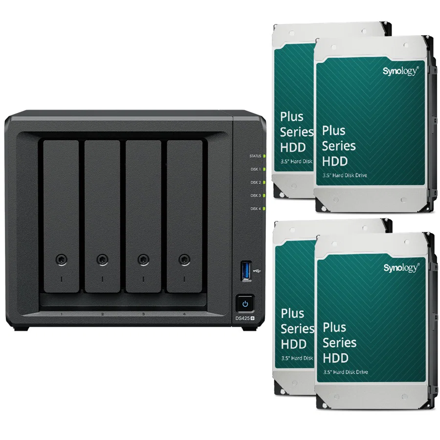 Synology DS425+ Desktop 4 Bay NAS RTG (64Tb) 4x Synology Plus Series 16Tb Synology — view 2