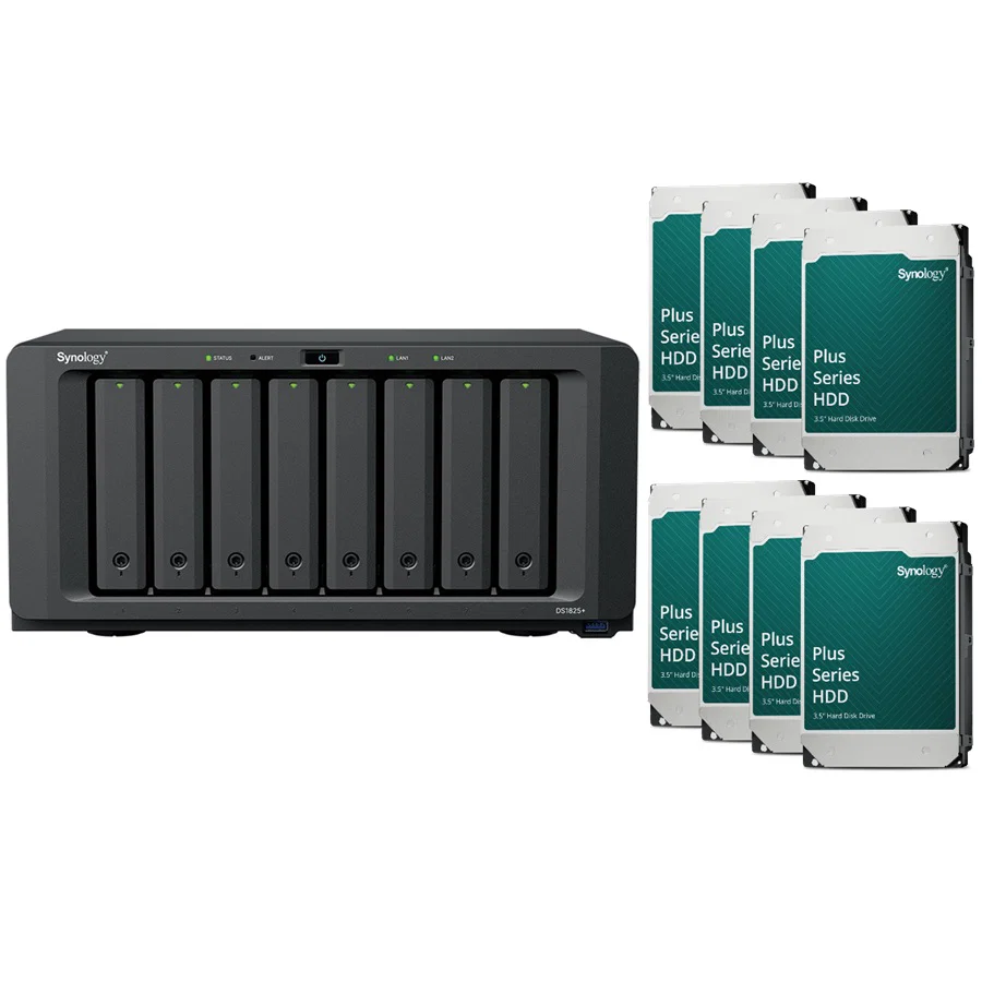 Synology DS1825+ Desktop 8 Bay RTG (128Tb) 8x Synology Plus Series 16Tb Synology — view 2