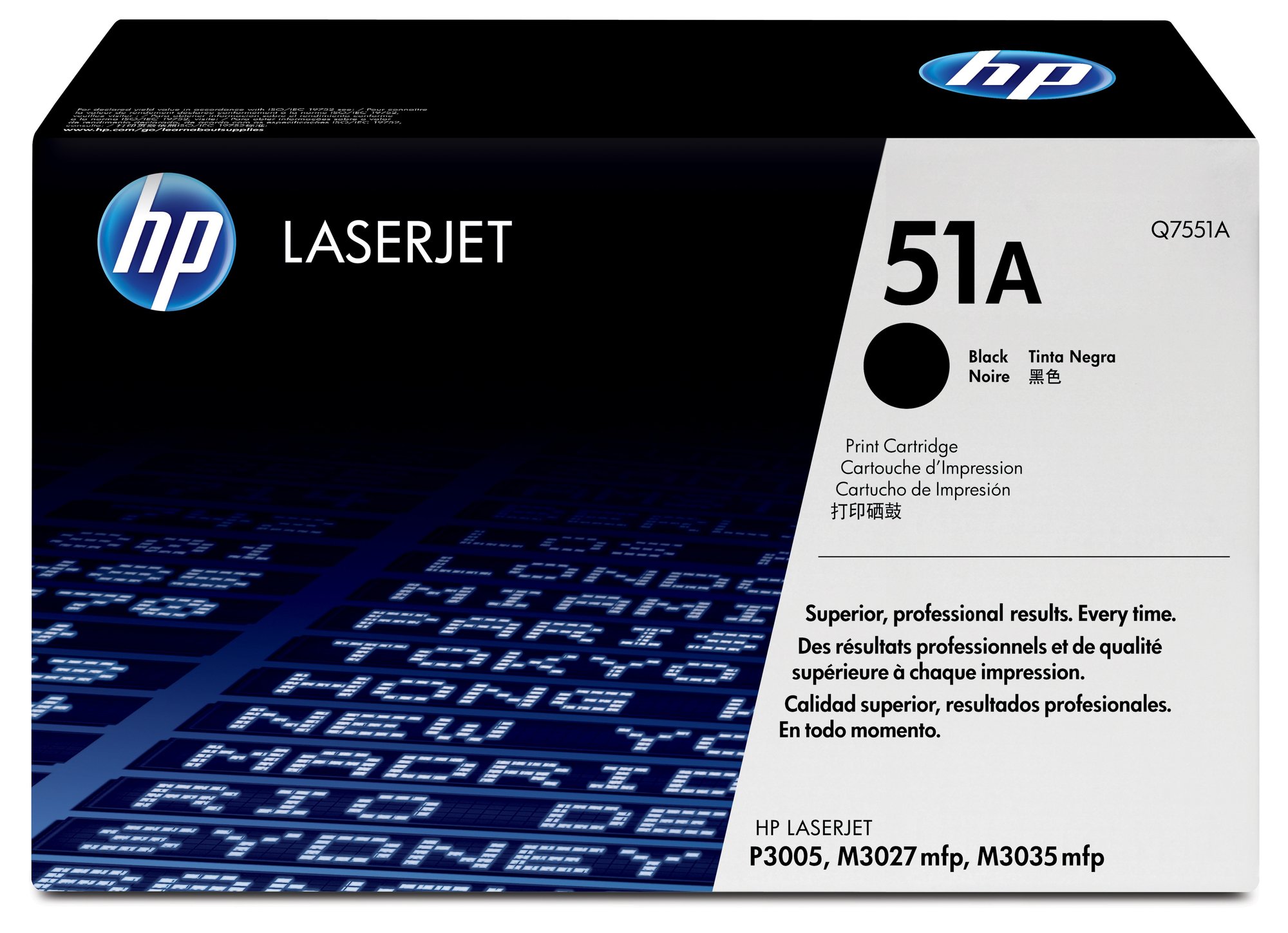 HP Q7551A BLACK LJ TONER CARTridge HP — view 2