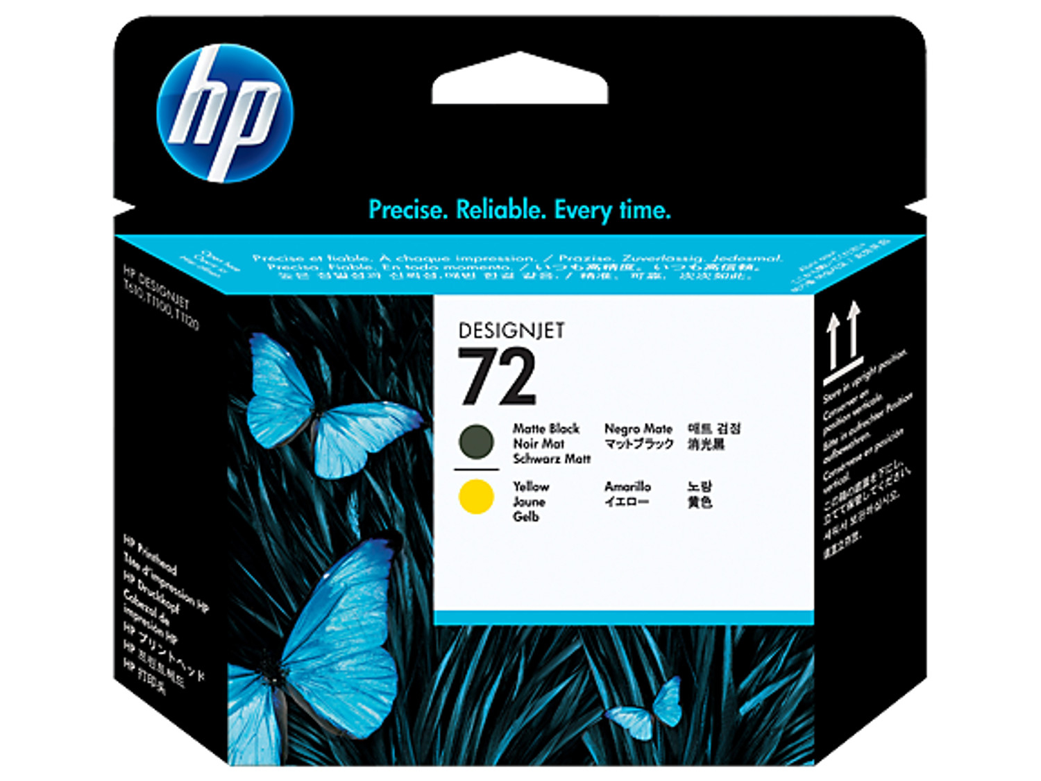 HP 72 Matte Black / Yellow Printhead. HP — view 2