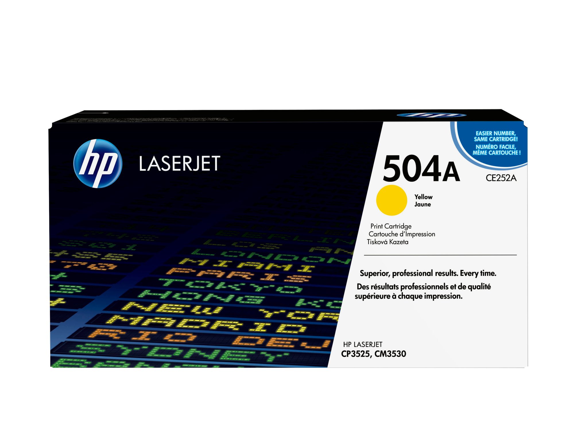 HP 504A YELLOW LJ TONER CART CE252A HP — view 2