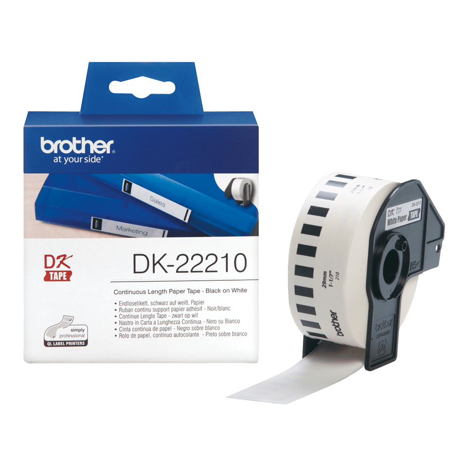 BROTHER Bro DK-TAPE DK22210 29mm x 38.40m roll BROTHER — view 2