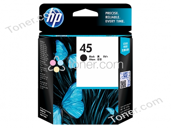HP 45 BLACK INK CART 51645AA HP — view 2