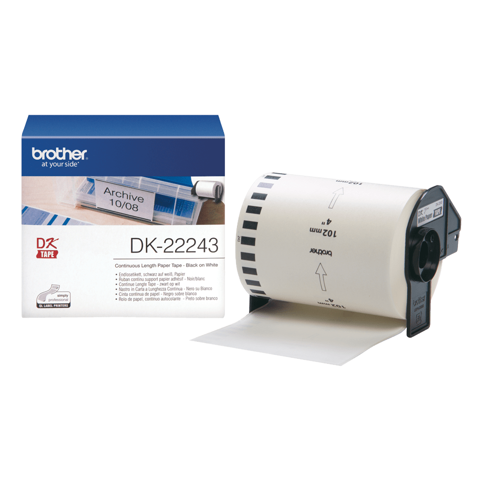 BROTHER DK22243 WHT continuous length paper tape BROTHER — view 2