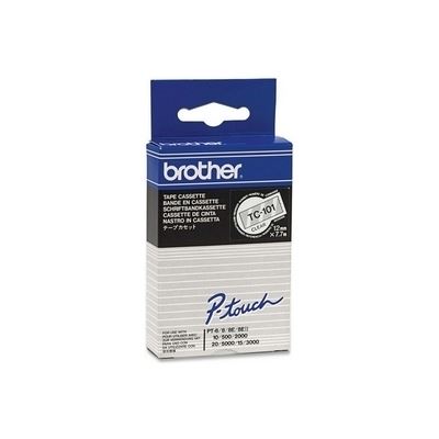 BROTHER 12MM BLK on Clear Tape BROTHER — view 2