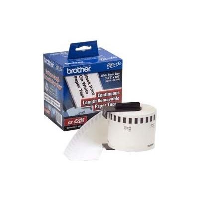 BROTHER Continuous Length Removeable WHT 62mm BROTHER — view 2