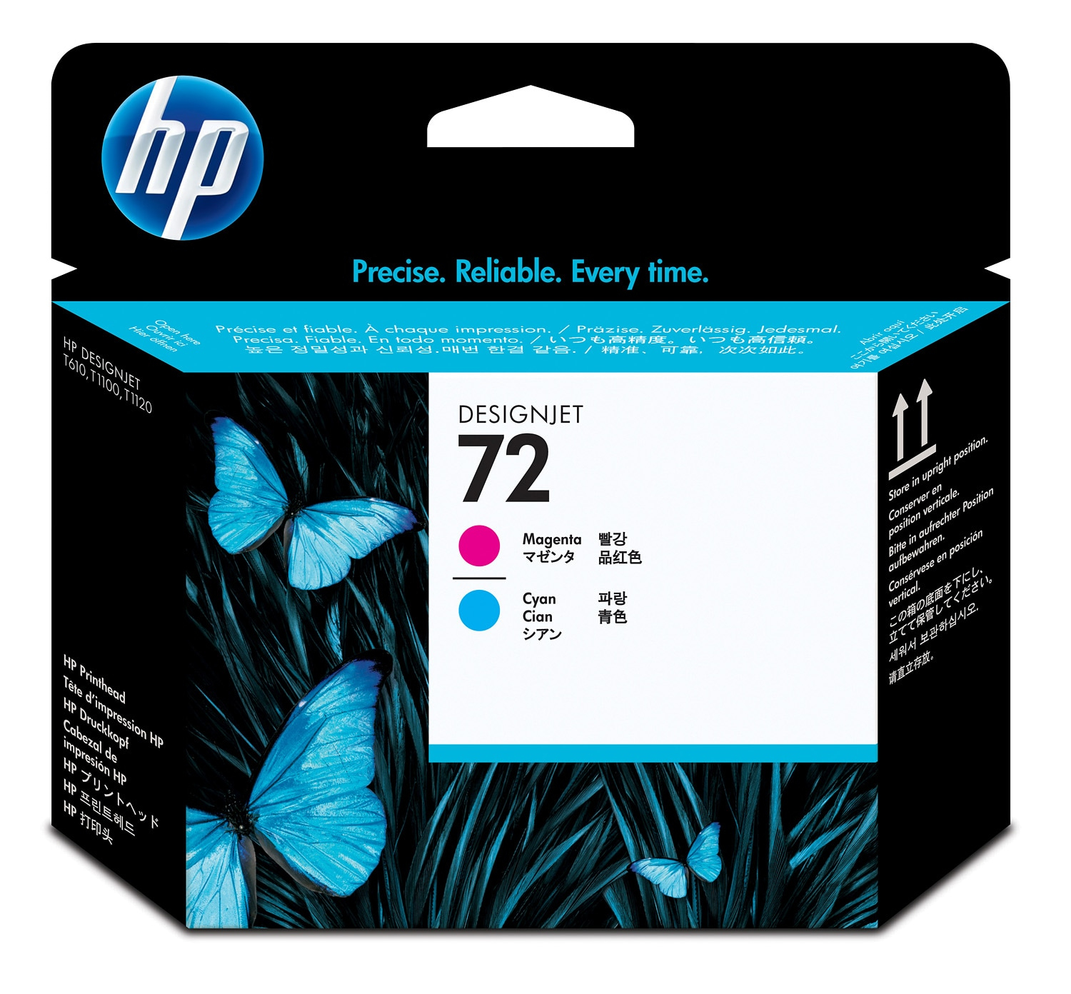 HP 72 Magenta / Cyan Printhead. HP — view 2