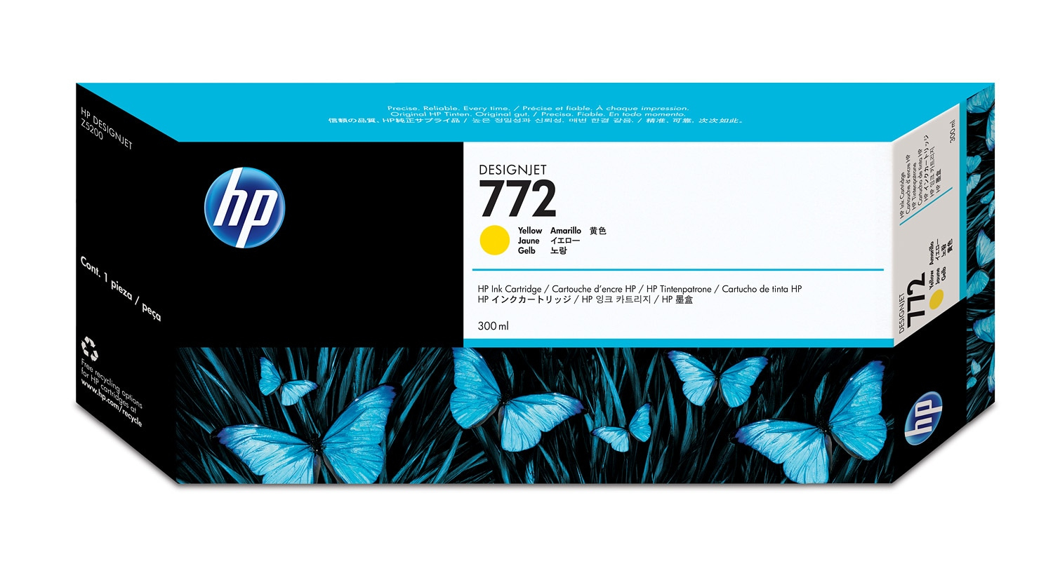 HP 772 300ml Yellow Ink Cartridge HP — view 2