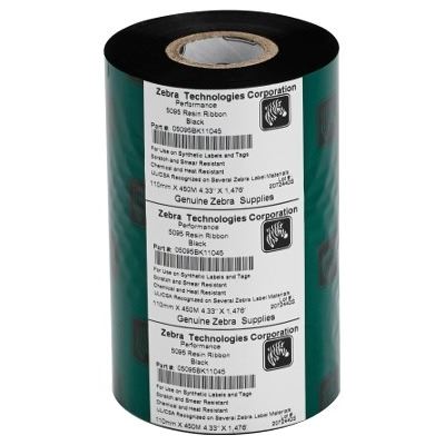Zebra Ribbon Resin 110MMx450M 1ID ZEBRA — view 2