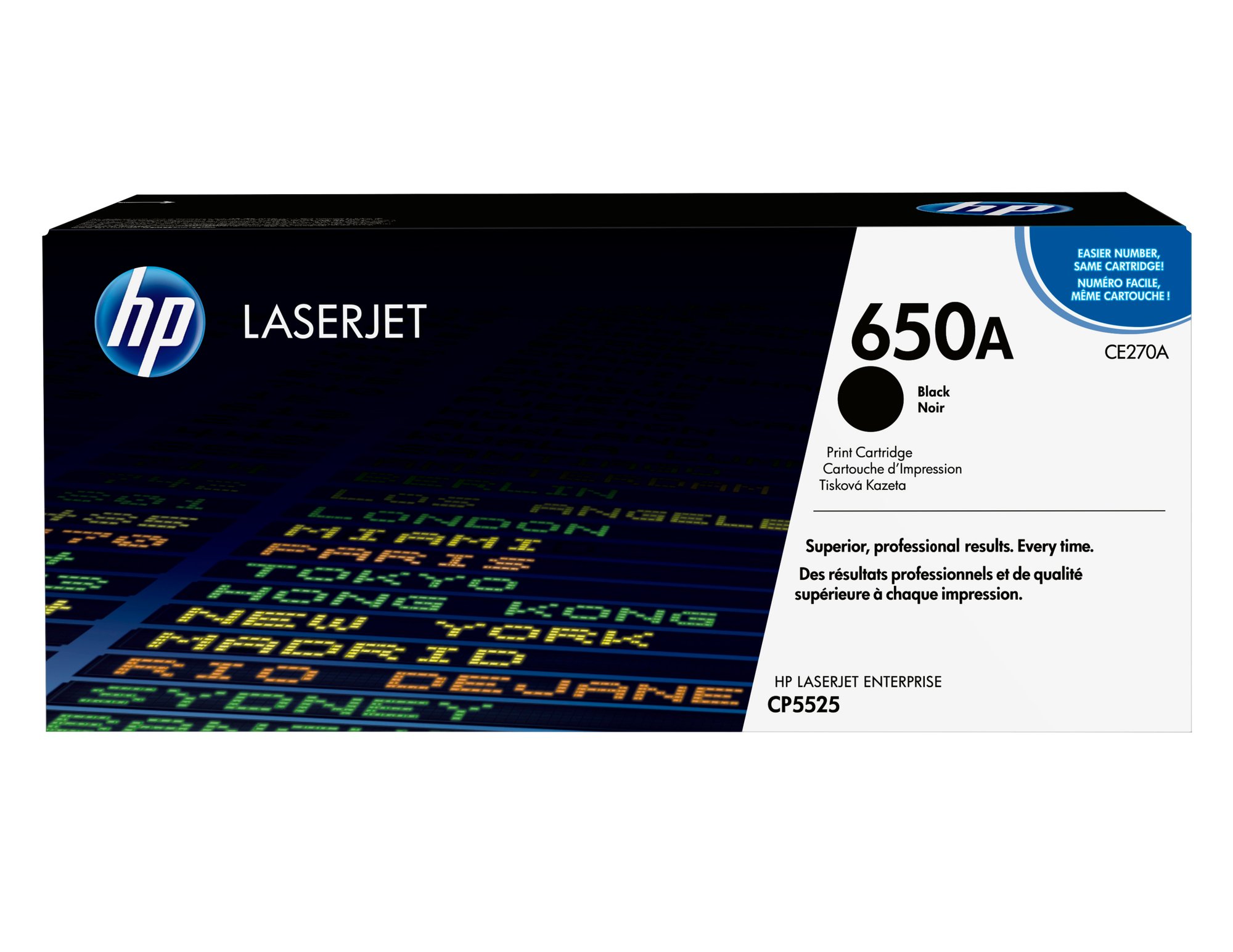 HP 650A BLACK LJ TONER CART CE270A. HP — view 2