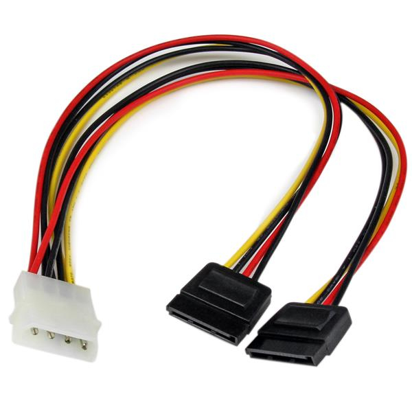 StarTech.com 12 LP4 to 2x SATA Power Y Cable Adapter StarTech.com — view 2