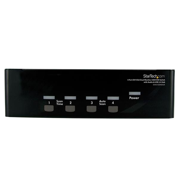StarTech.com 4 Port DVI VGA Dual Monitor KVM Switch StarTech.com — view 2