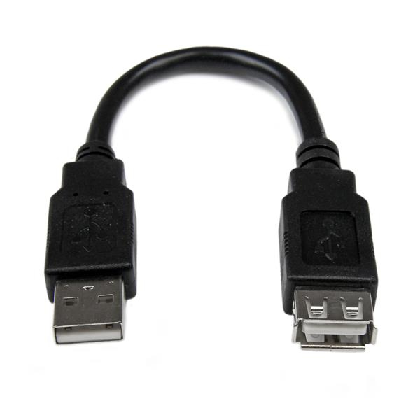 StarTech.com 6in USB 2.0 Ext Adapter Cable A to A M/F StarTech.com — view 2