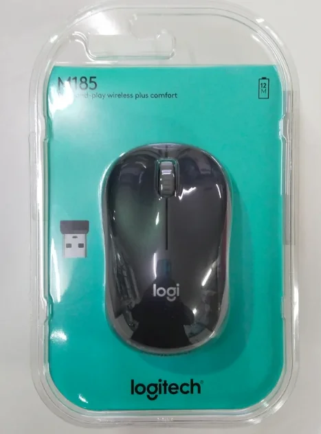 LOGITECH M185 WIRELESS MOUSE - GREY LOGITECH — view 2