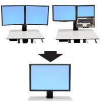 ERGOTRON WorkFit-C Dual HD to Single conv kit ERGOTRON — view 2