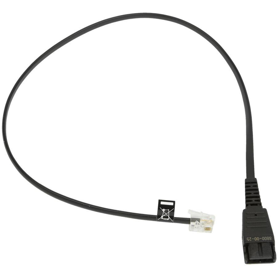 JABRA Cable Bottom Part QD +RJ11 Siemens Layou JABRA — view 2
