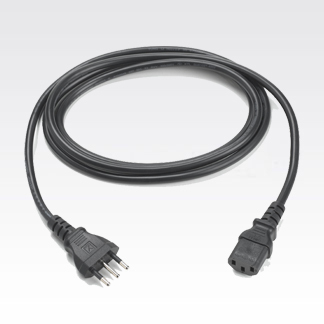 ZEBRA CORD:AC;PWR;18AWG;250V;10A;1.8M;BLK;ITAL ZEBRA — view 2