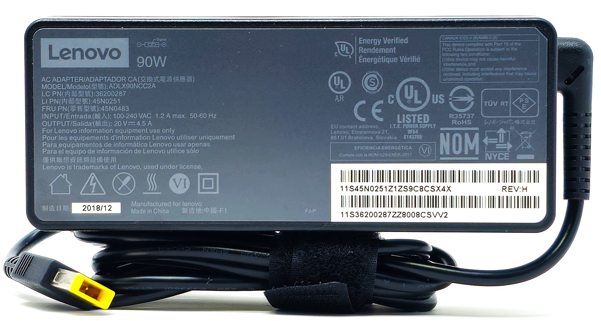LENOVO ThinkPad 90W AC Adapter (slim tip) LENOVO — view 2