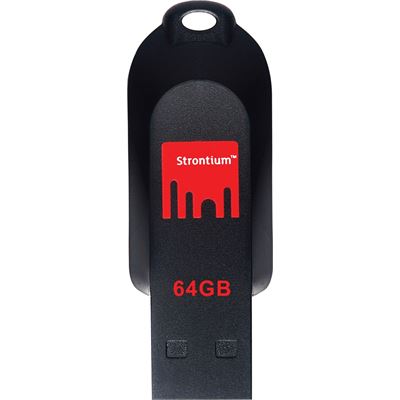 STRONTIUM TECHNOLOGY 64GB POLLEX USB 2.0 - Black Red STRONTIUM TECHNOLOGY — view 2