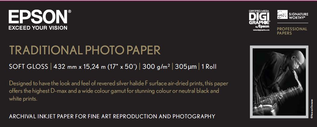 EPSON PHOTO PAPER TRADITIONAL EPSON — view 2