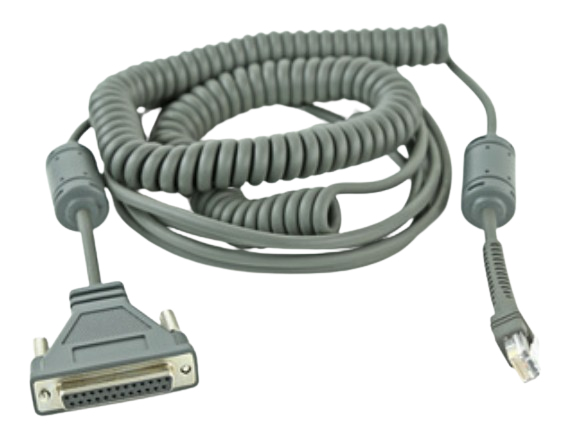 ZEBRA CABLE:SEIMENS RS232 DB25 20FT COILED ZEBRA — view 2