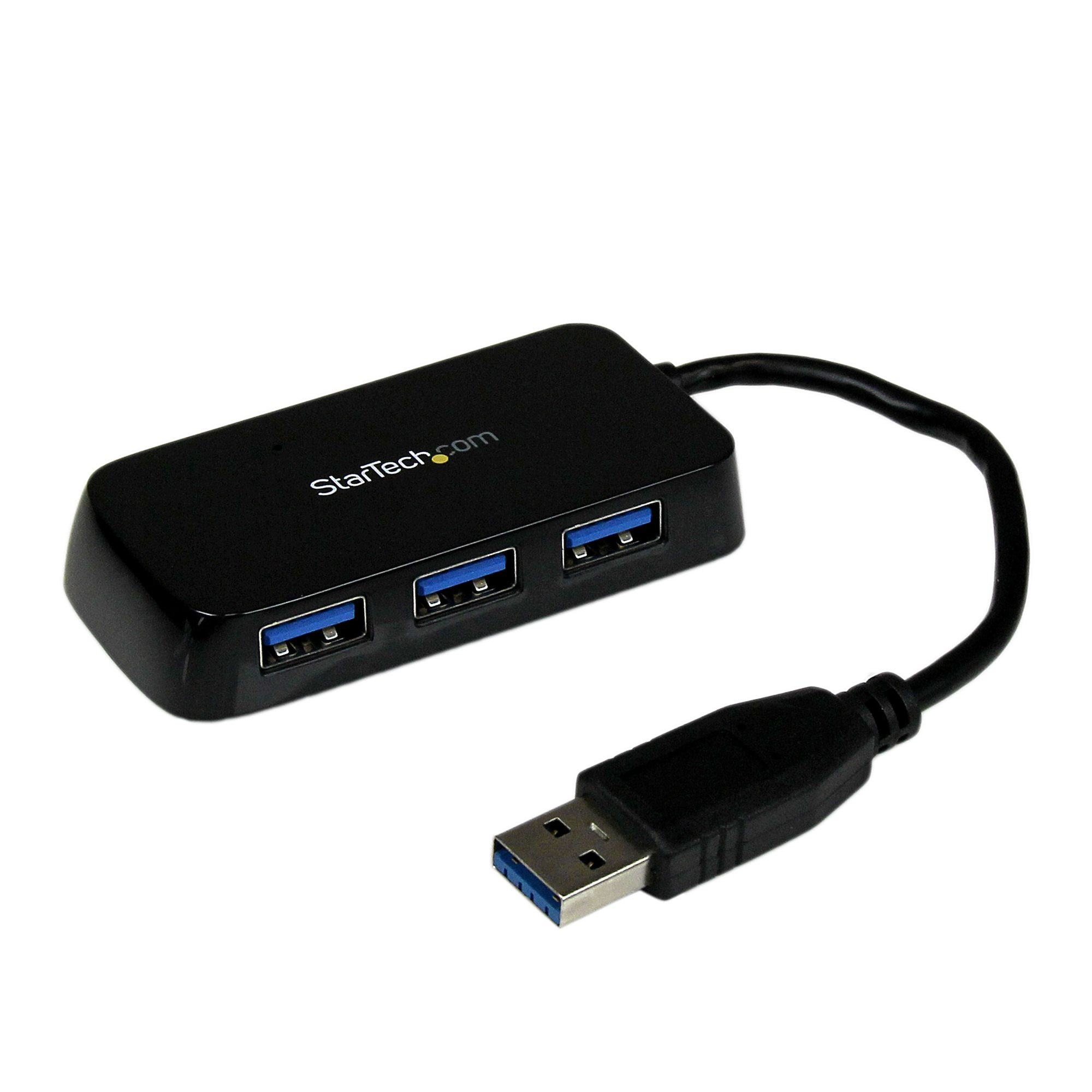 StarTech.com Portable 4 Port Mini USB 3.0 Hub - Black StarTech.com — view 2
