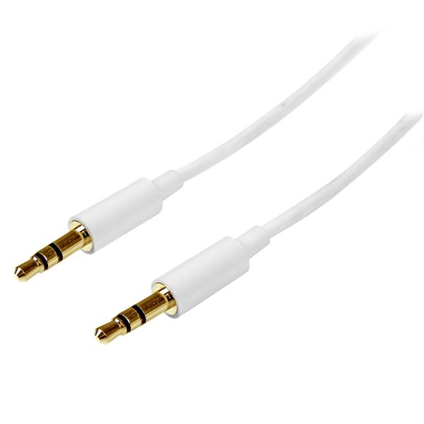 StarTech.com 1m White Slim 3.5mm Stereo Audio Cable StarTech.com — view 2