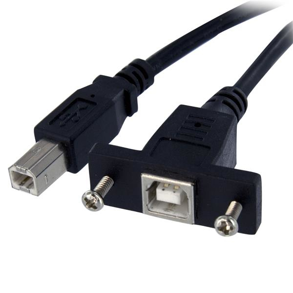 StarTech.com 3 ft Panel Mount USB Cable B to B - F/M StarTech.com — view 2