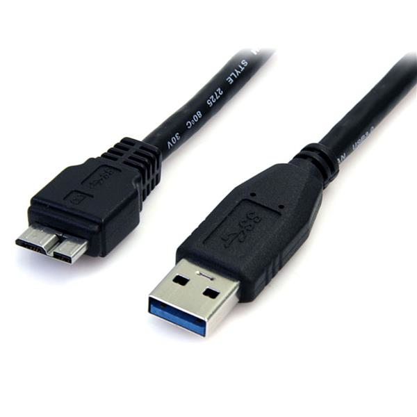 StarTech.com 0.5m 1.5ft Black USB 3.0 Micro B Cable StarTech.com — view 2
