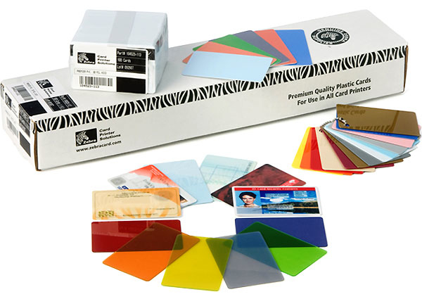 Zebra color PVC card - blue ZEBRA — view 2