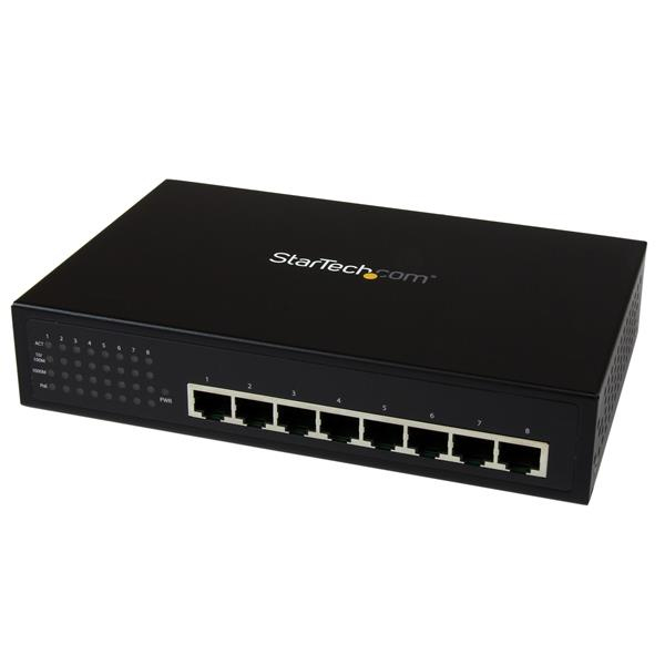 StarTech.com 8 Port Industrial Gigabit PoE+ Switch StarTech.com — view 2