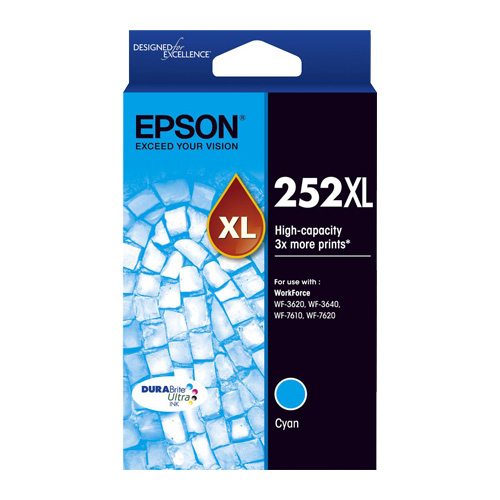 EPSON 252XL High Capacity DURABrite Ultra Cyan EPSON — view 2