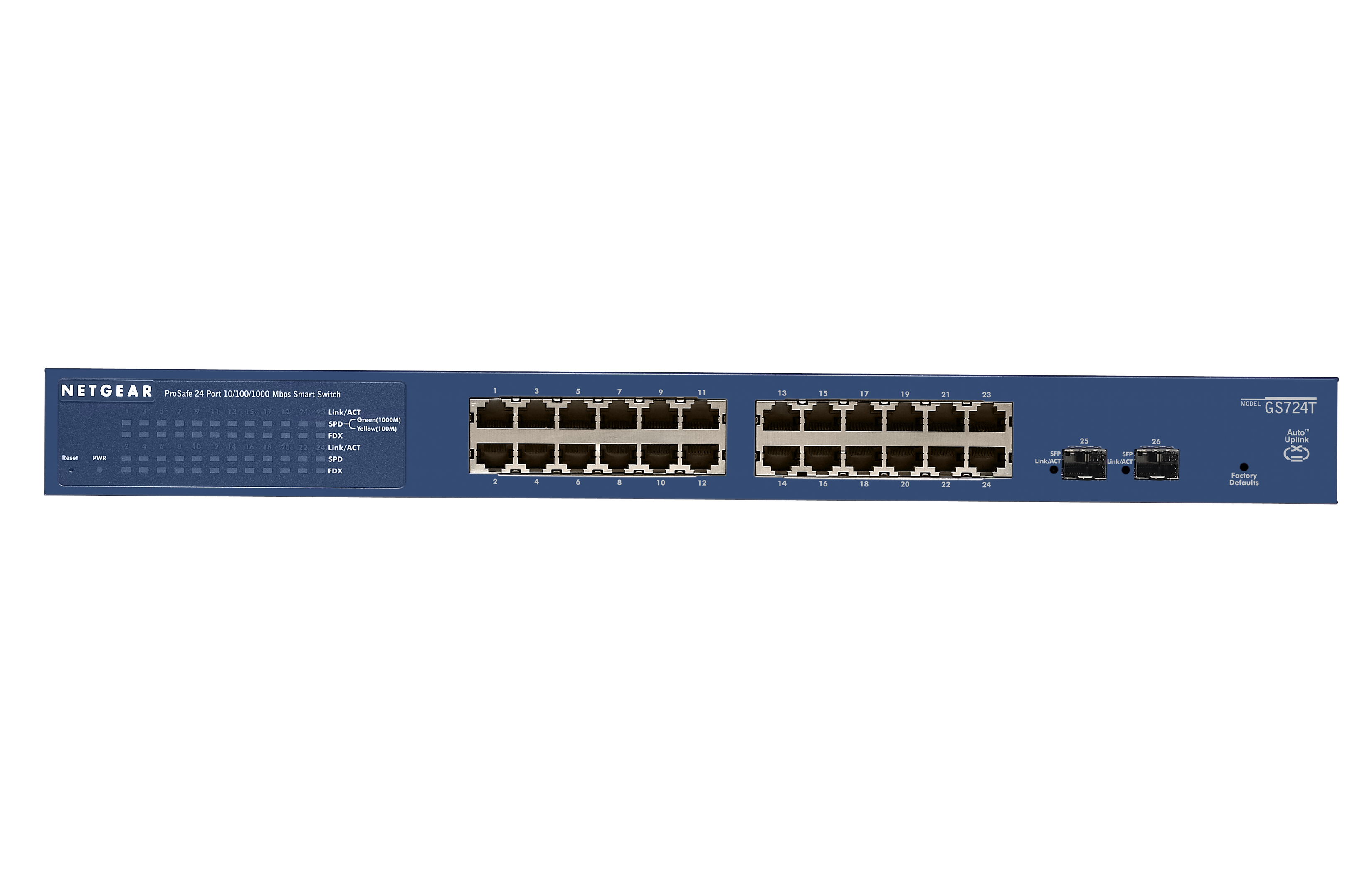 NETGEAR GS724T ProSafe 24-port Gbit Smart Switch NETGEAR — view 2