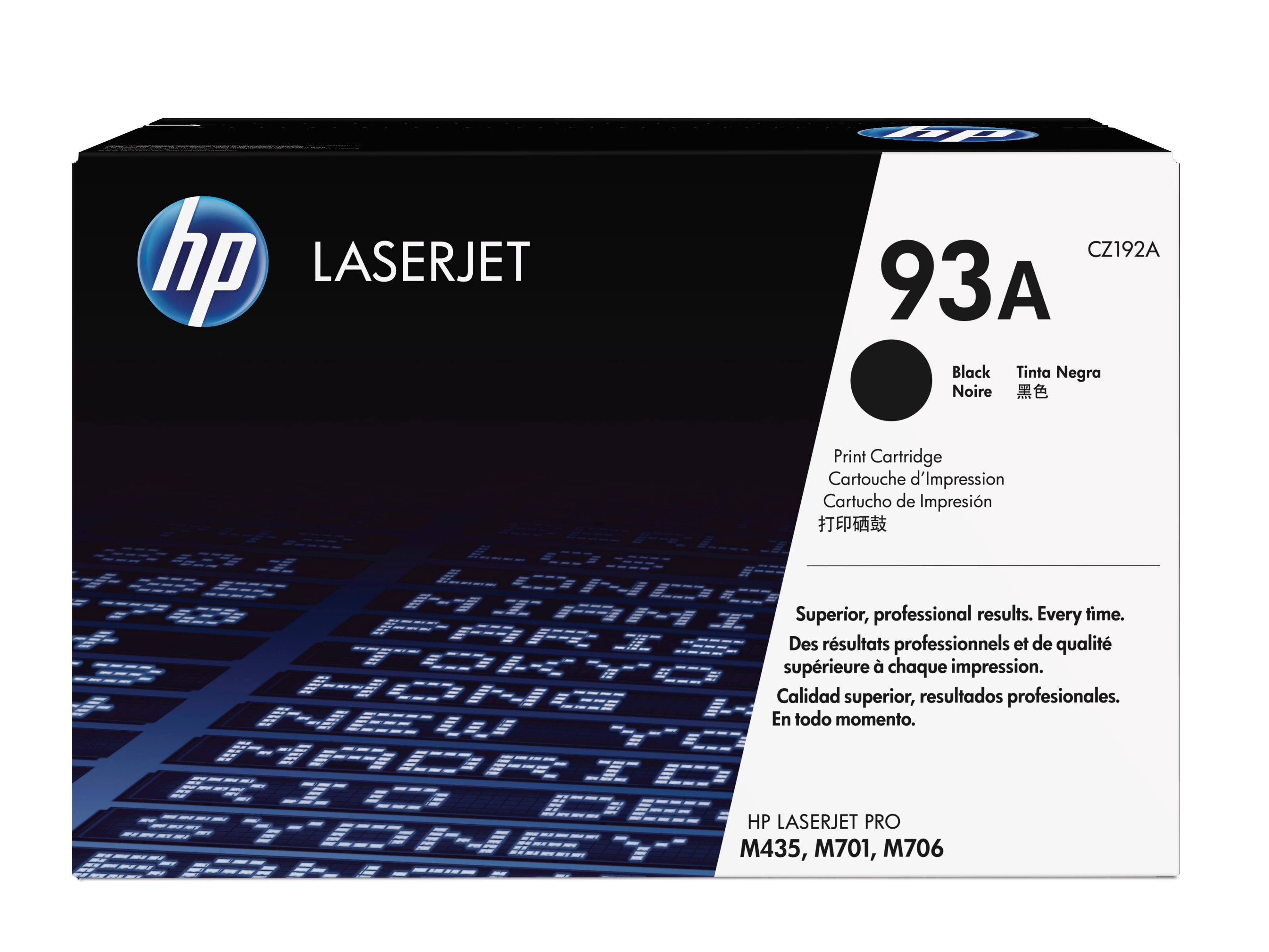 HP 93A BLACK LJ TONER CART CZ192A HP — view 2