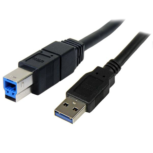 StarTech.com 3m Black SuperSpeed USB 3.0 Cable A to B StarTech.com — view 2