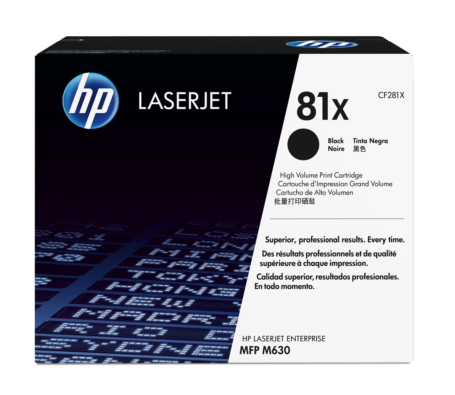 HP 81X BLACK HY LJ TONER CART CF281X. HP — view 2