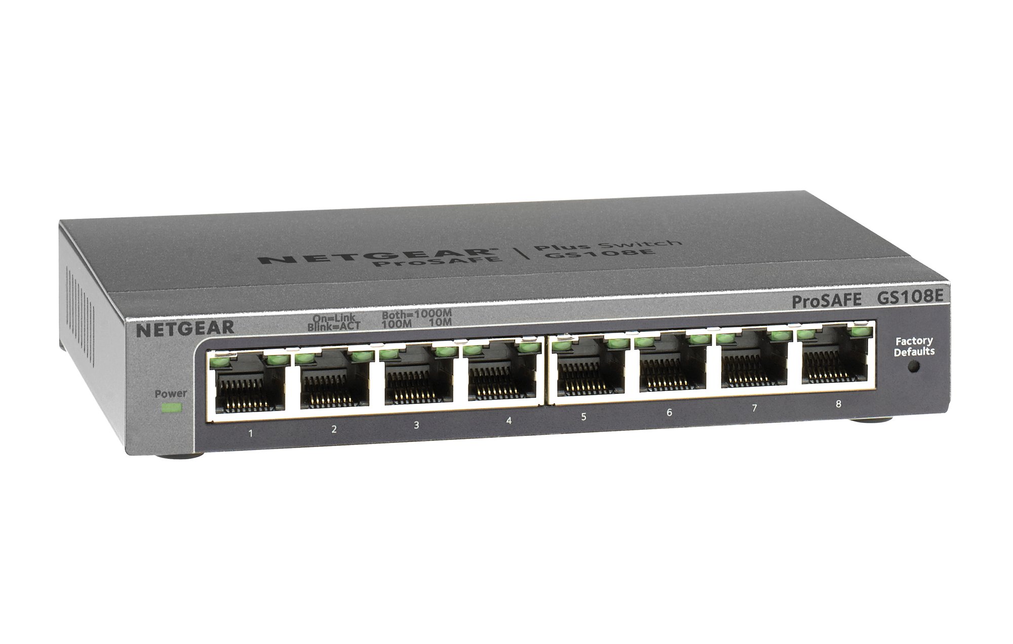 NETGEAR GS108E ProSafe Plus 8-port Gigab NETGEAR — view 2