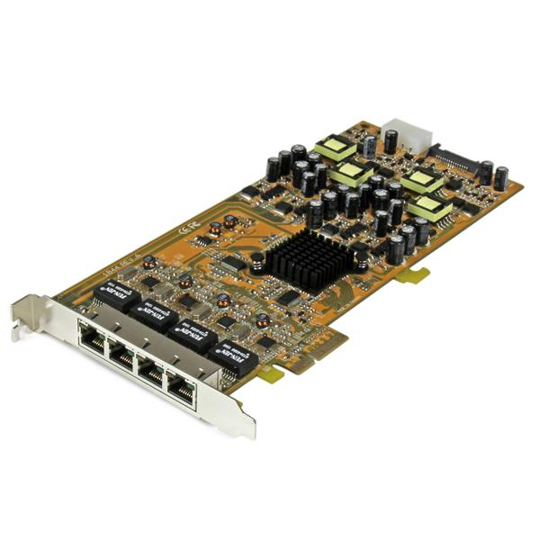 StarTech.com 4 Port Gigabit PoE PCIe Network Card StarTech.com — view 2