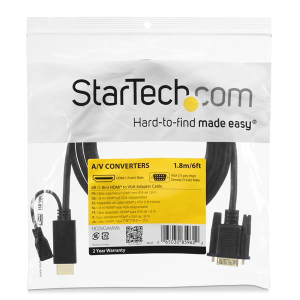StarTech.com 3ft HDMI to VGA active converter cable StarTech.com — view 6