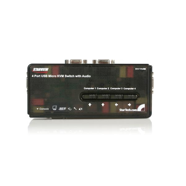 StarTech.com 4 PORT USB KVM SWITCH W/ AUDIO & CABLES StarTech.com — view 2