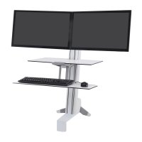 ERGOTRON WORKFIT-S DUAL SIT-STND WORKSURFACE WHIT ERGOTRON — view 2