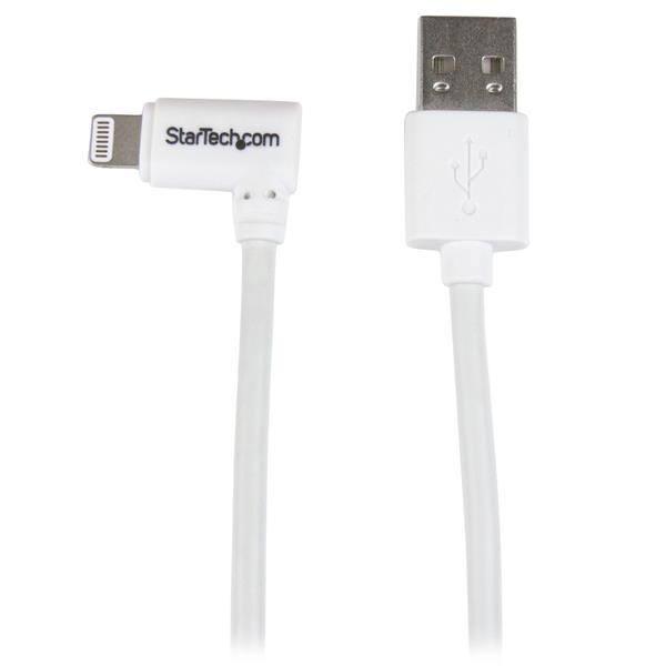 StarTech.com 3ft Angled Lightning to USB Cable White StarTech.com — view 2