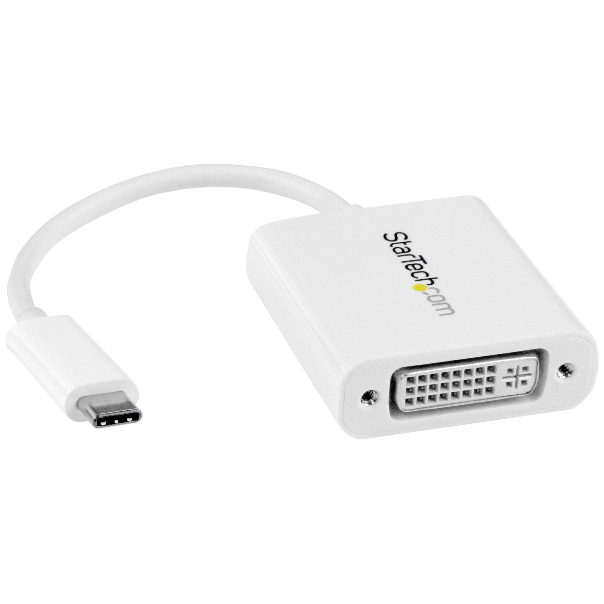 StarTech.com USB-C to DVI Adapter - White StarTech.com — view 2